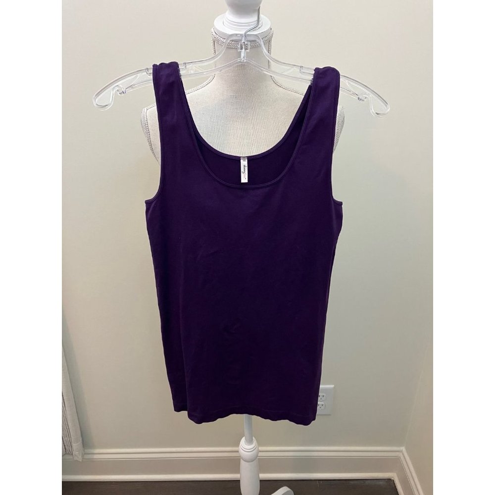 SkinnyTees Purple Workout Tank Size Medium or Large